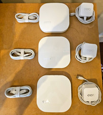 Eero Pro (B010001) Mesh Wi-Fi Router System - Lot of 3 - Tested & Reset picture