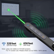 Rechargeable Green Wireless Presentation Clicker for PowerPoint Presentations picture