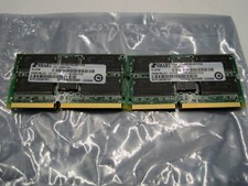 Set of 2-512MB CL2 PC 3.3V SDRAM PC133 133MHZ 144PIN SODIMM ECC SINGLE RANK 64X4 picture