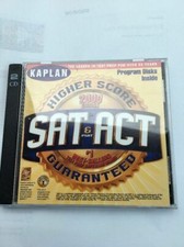 Kaplan Sat & Act Higher Score-2000 Edition-2 CD PC ROM-TESTED-VERY RARE VINTGE picture