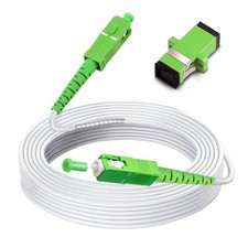 30Ft 10m SC/APC To SC/APC Fiber Optic Internet Cable Armored Single Mode OS2 picture
