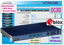 Symmetricom SyncServer S200 OCXO ublox UPGRADED GPS NTP Network Time Server picture