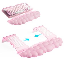 Pink Acrylic Keyboard Stand with Wrist Medium, picture