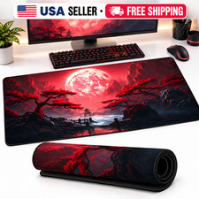 XXL Gaming Mouse Pad 900x400x2mm Waterproof Non-Slip Desk Mat Sewn Edge picture