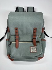 Modoker Vintage Laptop Backpack W/External USB Charging Port picture