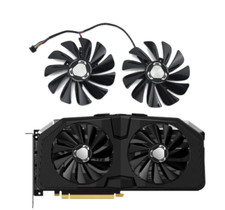 Pair Fans Cooling Fans For XFX Radeon RX 5600 5700 XT RAW II  FDC10U12S9-C picture