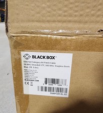 100 Pack 2ft Black Box Slim-Net Cat 6A Patch Cable 28AWG UTP Snagless picture