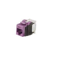 Panduit NK6X88MVL Cat-6A Punchdown Keystone Jack Module UTP RJ45 Violet picture