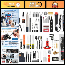 184Pcs 3D Printer Tool Kit with Organizer, Rotary Tool, Heat Gun & Soldering Iro picture