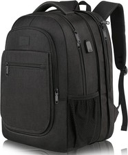 Backpack for School Expandable Water Resistant Laptop Bag with USB Port picture