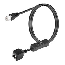 SinLoon Cat6 Ethernet Cable with On/Off Switch High Speed RJ45 Male to Female... picture