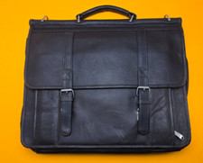 WILSONS LEATHER  BROWN LEATHER BREIFCASE TRAVEL BAG EXCLUSIVE QUALITY picture