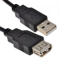 1m USB 2.0 24AWG Cable EXTENSION Lead A Plug to Socket Cable Transfer Cord picture