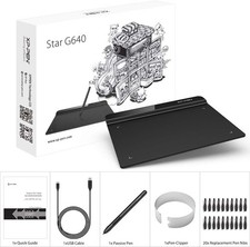 XP-Pen Star G640S V2 Graphics Drawing Tablet Digital Art Pad Stylus Pen Nibs NEW picture