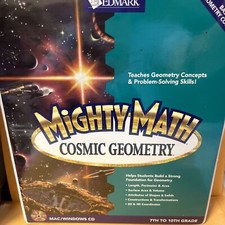 Mighty Math Cosmic Geometry MAC/Windows CDs And Binder 7-10th Grade picture