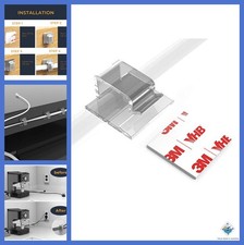 Cable Clips Self-Adhesive 40 Pcs Transparent Wire Holder for Tidy Organization picture