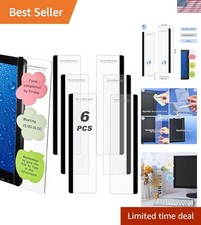 6 Pieces Monitor Memo Board for Computer Transparent Acrylic | Monitor Side P... picture