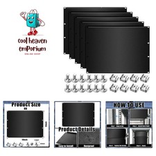 2 Pcs 8U Blank Rack Mount Panel Spacer Metal Blank Panel Black Server Rack Ac... picture