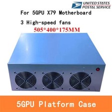Graphics Card Server Case w/ 3 Fans For 5 GPU X79 Motherboard Mining Rig Chassis picture
