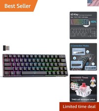 DK63 60% Wireless Mechanical Gaming Keyboard | Bluetooth/2.4G/Wired | RGB Bac... picture