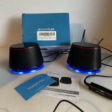 Multimedia Speaker Set w/ LED Lights Sanyun SW-102 READ picture