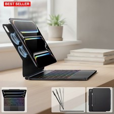 Tablet Keyboard Case 13 In Magnetic Backlit RGB Wireless Detachable Magic-Style picture