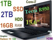 3D-Design TOSHIBA Tecra R950 i7-2.9GHz (1TB SSD + 2TB) 16GB 15.6 RADEON + Dock picture
