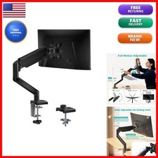 WALI GSMP001N Gas Spring Single Monitor Arm for 17-34 inch, 26.4lbs, Black picture
