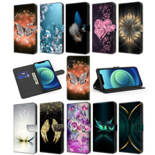 Butterfly Flower Card Wallet Cover Case For 12 13 11 7 8 Plus Google Pixel 3A picture