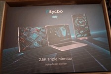 Pitycbo 2.5K DR145 Triple Monitor Laptop Screen Extender, Fits 13-17.3 Inch New picture