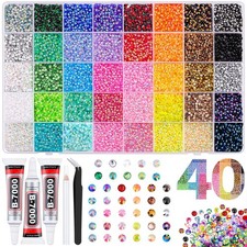 50000Pcs Resin Jelly Rhinestones for Bedazzling kit, 3mm Bedazzler Kits | 40C... picture