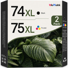 74XL 75XL Ink Cartridges Combo Pack for DeskJet D4260 Photosmart C428 C4300 picture