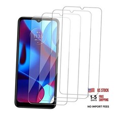 [4 Pack Glass Screen Protector Compatible for - [9H Motorola Moto G Pure picture