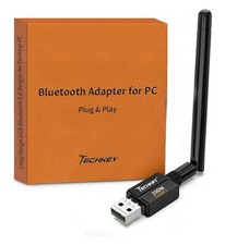 TECHKEY Bluetooth v6.0 USB-A Adapter Plug & Play 200M Class 1 Antenna picture