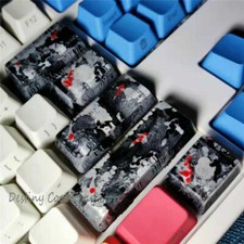 HOT Resin Light Colorful Koi Fish Lotus Keycap for MK Custom Made Handmade 5 PCS picture