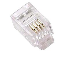 50pcs Modular Handset RJ9 Plug GOLD Connector Telephone Phone Jack Crimp, 4P4C picture