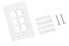 Commscope M16L-262 6 Port M-Series Flush Mount Faceplate White Uniprise Systimax picture