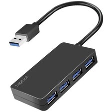LogiLink UA0396 4-Port USB-A USB 3.2 Gen1 5Gbps USB Hub Black picture