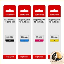 LOMENTICS PFI-050 Pigment Ink Tank 70ML (4-Pack, Black Cyan Magenta Yellow) picture