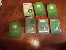 Lot of 7 Microsoft Windows Vista  32bit Upgrade Box CD w/ Product Keys picture