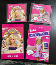 Barbie Magic Hair Styler & Fashion Designer CD-ROM Set w/ User Guides picture