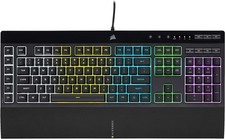 CORSAIR K55 RGB PRO Gaming Keyboard, Backlit Zoned RGB LED, Rubberdome picture