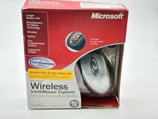 Microsoft Wireless IntelliMouse Explorer Optical Mouse New Open Box Vintage picture