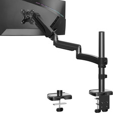 27 Inch Extra Long Monitor Arm, Single Desk Mount for 22-32 Inch, Tall picture