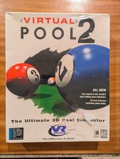 NEW SEALED 1997 Virtual Pool 2 PC - VR Sports - BIG BOX - Windows 95 CD-ROM picture