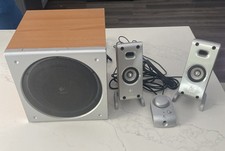 Logitech Z3 S-0085A Wood Grain 2.1 Speakers Subwoofer Wired Remote L/R picture
