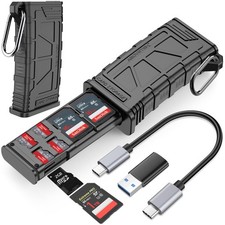 High-Speed SD Card Reader, 2-in-1 SD/Micro SD & Reader, USB 3.1 Type-C UHS-II... picture