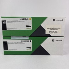 GENUINE - LEXMARK C341XK0 BLACK Extra High Yield TONER C3210Y0 Yellow picture