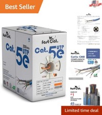Superb Speed Cat5e Ethernet Cable 1000ft - 24 AWG, CMR Rated, Durable Insulation picture