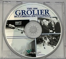 The 1996 Grolier Multimedia Encyclopedia PC Software CDROM -CDONLY PREOWNED USED picture